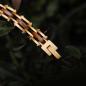 Preview: HOLZKERN | Bandlett Armband Allegro (Zebranoholz / Gold)