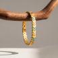 Preview: HOLZKERN | Armband Bandlett Alula (Aquamarin / Gold)