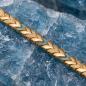 Preview: HOLZKERN | Armband Bandlett Alula (Aquamarin / Gold)