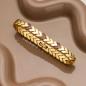 Preview: HOLZKERN | Armband Bandlett Alula (Granat / Gold)