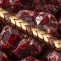 Preview: HOLZKERN | Armband Bandlett Alula (Granat / Gold)