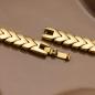 Preview: HOLZKERN | Armband Bandlett Alula (Granat / Gold)