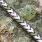 Preview: HOLZKERN | Armband Bandlett Alula (Prehnit / Silber)