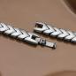 Preview: HOLZKERN | Armband Bandlett Alula (Prehnit / Silber)