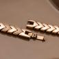 Preview: HOLZKERN | Armband Bandlett Alula (Walnuss / Roségold)