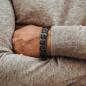 Preview: HOLZKERN | Armband Bandlett Bariton (Ahorn / Dunkelgrau)