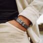 Preview: HOLZKERN | Armband Bandlett Bariton (Howlith / Dunkelgrau))