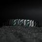 Preview: HOLZKERN | Armband Bandlett Bariton (Marmor / Schwarz)