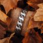 Preview: HOLZKERN | Armband Bandlett Bariton (Walnuss / Silber)