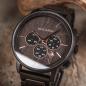 Preview: HOLZKERN | Shape Behnisch Herren Chronograph Holzarmbanduhr