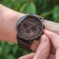 Preview: HOLZKERN | Shape Behnisch Herren Chronograph Holzarmbanduhr