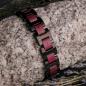 Preview: HOLZKERN | Bandlett Armband Capriccio (Amaranthholz / Schwarz)