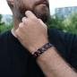 Preview: HOLZKERN | Bandlett Armband Capriccio (Amaranthholz / Schwarz)