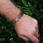 Preview: HOLZKERN | Bandlett Armband Capriccio (Koaholz / Antiksilber)