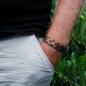 Preview: HOLZKERN | Bandlett Armband Capriccio (Koaholz / Antiksilber)