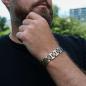 Preview: HOLZKERN | Bandlett Armband Capriccio (Marmorholz / Silber)