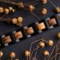 Preview: HOLZKERN | Bandlett Armband Capriccio (Zebranoholz / Schwarz)
