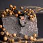 Preview: HOLZKERN | Bandlett Armband Capriccio (Zebranoholz / Schwarz)