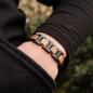 Preview: HOLZKERN | Bandlett Armband Capriccio (Zebranoholz / Schwarz)