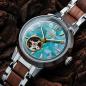 Preview: HOLZKERN | Colorburst Kaleidoscopic Damen Automatikarmbanduhr
