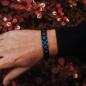 Preview: HOLZKERN | Armband Bandlet Dreiklang Ahornholz Blau