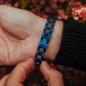 Preview: HOLZKERN | Armband Bandlet Dreiklang Ahornholz Blau