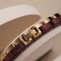 Preview: HOLZKERN | Bandlet Armband Duett Amaranthholz Gold