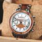 Preview: HOLZKERN Earhart Aviation Herren Holzarmbanduhr