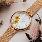 Preview: HOLZKERN | Everbloom Damen Armbanduhr (Pflaumenblüte / Gold)