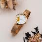 Preview: HOLZKERN | Everbloom Damen Armbanduhr (Pflaumenblüte / Gold)