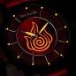 Preview: HOLZKERN | Avatar Fire Nation Damen Armbanduhr (Padoukholz/ Rot)
