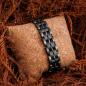 Preview: HOLZKERN | Bandlet Armband Kanon Ahornholz Antiksilber