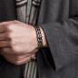 Preview: HOLZKERN | Bandlet Armband Kanon Ahornholz Antiksilber