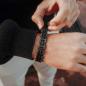Preview: HOLZKERN | Bandlet Armband Kanon Ahornholz Antiksilber