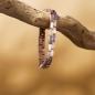 Preview: HOLZKERN | Armband Bandlett Kensington (Amethyst / Roségold)