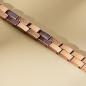 Preview: HOLZKERN | Armband Bandlett Kensington (Amethyst / Roségold)