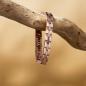Preview: HOLZKERN | Armband Bandlett Kensington (Amethyst / Roségold)