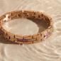 Preview: HOLZKERN | Armband Bandlett Kensington (Amethyst / Roségold)