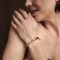 Preview: HOLZKERN | Armband Bandlett Kensington (Amethyst / Roségold)