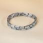 Preview: HOLZKERN | Armband Bandlett Kensington (Perlmutt / Silber)