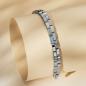 Preview: HOLZKERN | Armband Bandlett Kensington (Perlmutt / Silber)