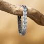 Preview: HOLZKERN | Armband Bandlett Kensington (Perlmutt / Silber)
