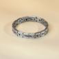 Preview: HOLZKERN | Armband Bandlett Kensington (Perlmutt / Silber)