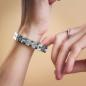 Preview: HOLZKERN | Armband Bandlett Kensington (Perlmutt / Silber)