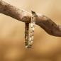 Preview: HOLZKERN | Armband Bandlett Kensington (Zebranoholz / Gold)