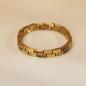 Preview: HOLZKERN | Armband Bandlett Kensington (Zebranoholz / Gold)