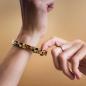 Preview: HOLZKERN | Armband Bandlett Kensington (Zebranoholz / Gold)