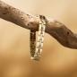 Preview: HOLZKERN | Armband Bandlett Kensington (Zebranoholz / Gold)