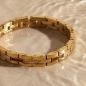 Preview: HOLZKERN | Armband Bandlett Kensington (Zebranoholz / Gold)