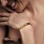Preview: HOLZKERN | Armband Bandlett Kensington (Zebranoholz / Gold)